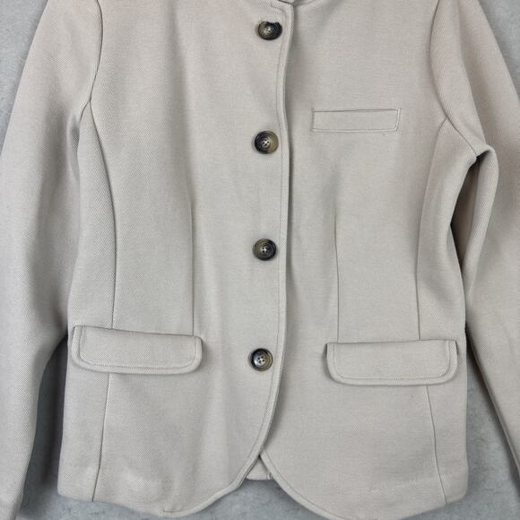 Banana Republic Beige Stand-Collar Blazer - Picture 4 of 8